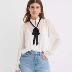 Pearl Sheer White Loft Top